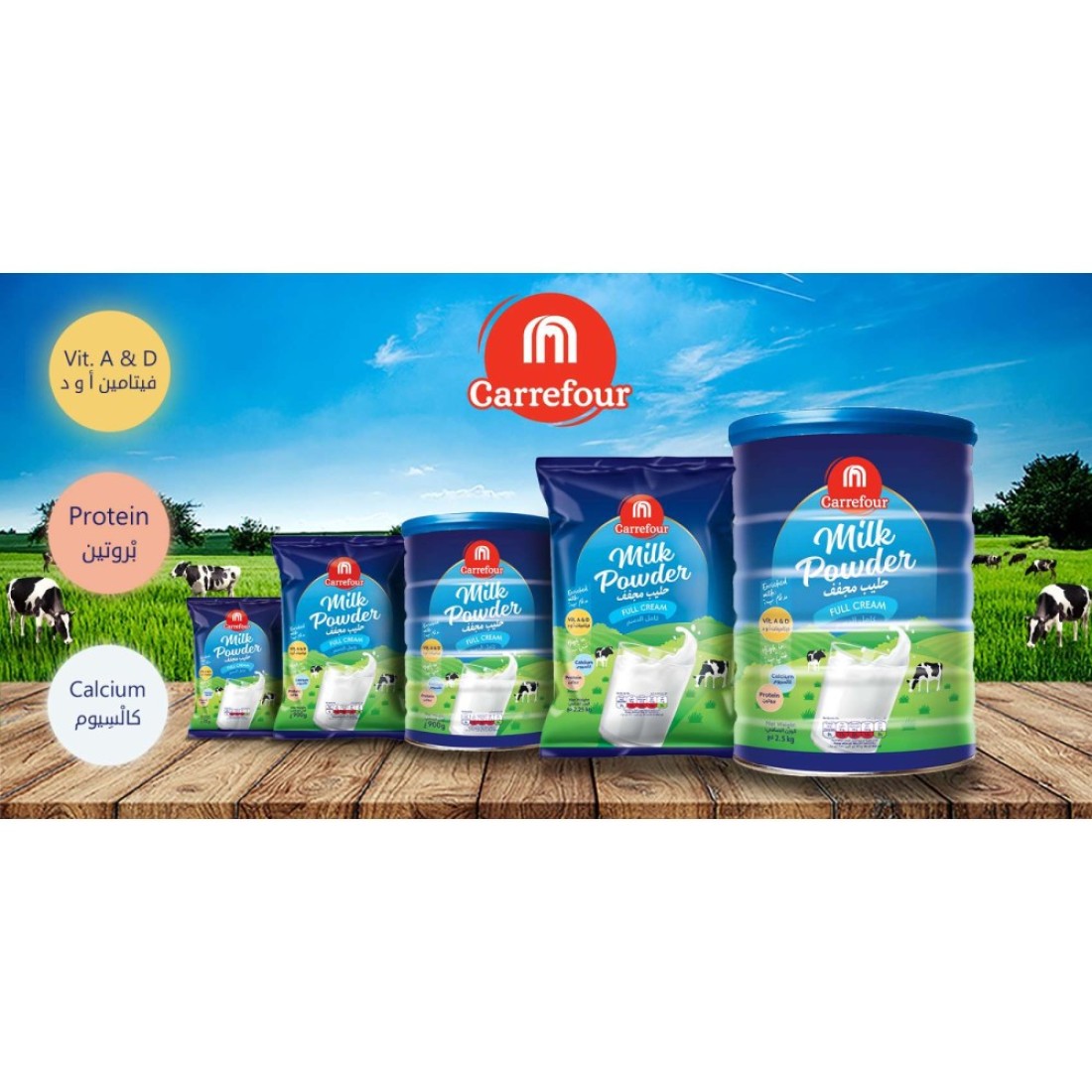 Carrefour Full Cream Milk Powder 900g