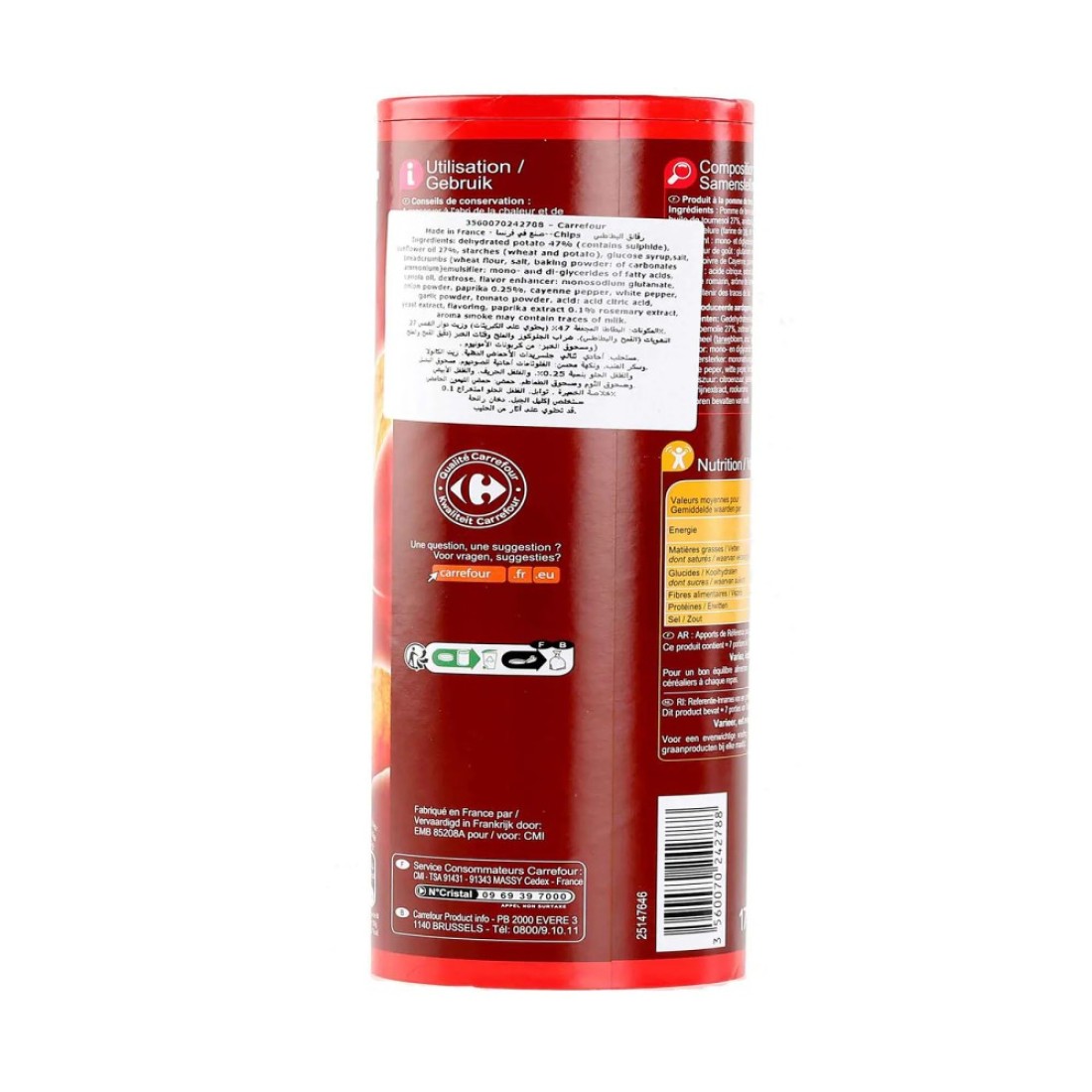 Carrefour Paprika Chips 170g