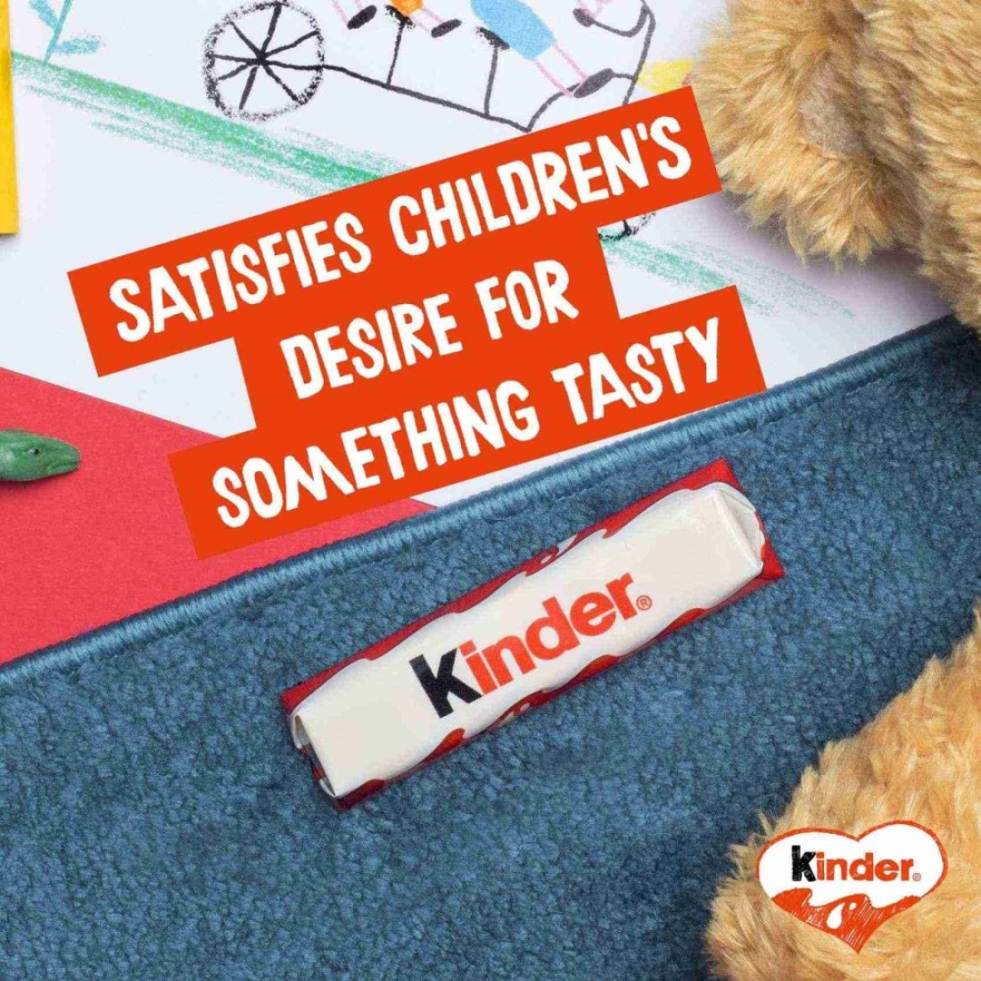 Kinder Chocolate Pack of 8 Bars, 100g