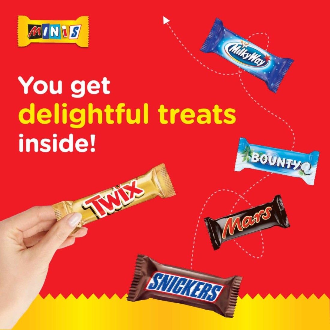 Best of Minis Pouch 35 Chocolate Bars 710g