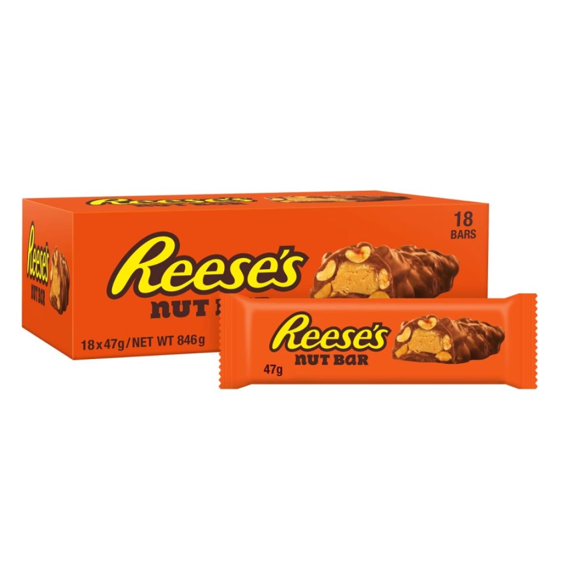 Reese&#39;s Peanut Butter &amp; Chocolate Nut Bar 47g