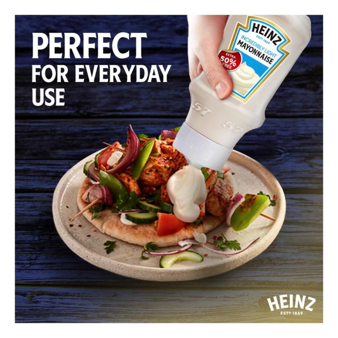 Heinz Incredibly Light Mayonnaise 600ml Promo Pack
