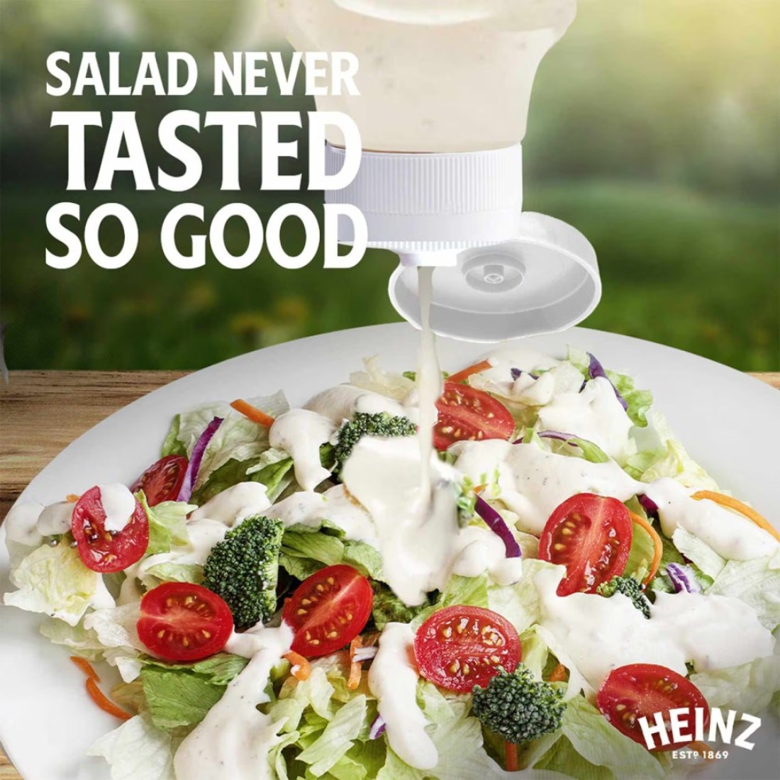 Heinz Ranch Dressing Top Down Squeezy Bottle 225ml