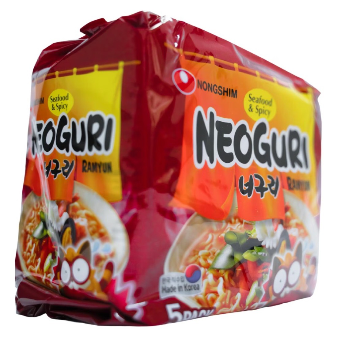 Nongshim Neoguri Seafood And Spicy Ramyun Noodles 120g Pack of 5