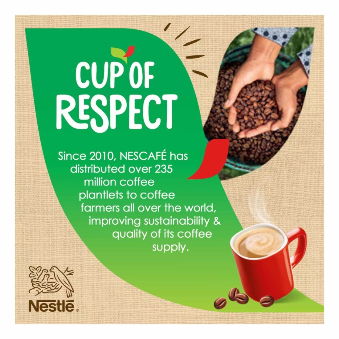 Nescafe My Cup Creamy Latte 3-In-1 Coffee Sachet, 22.4g Pack of 10