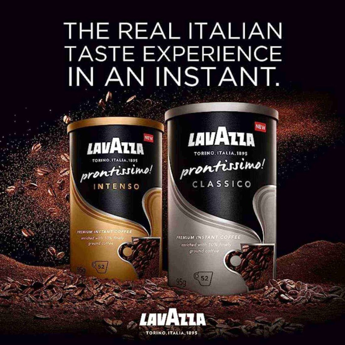 Lavazza Prontissmo Intenso Premium Instant Coffee, 95g