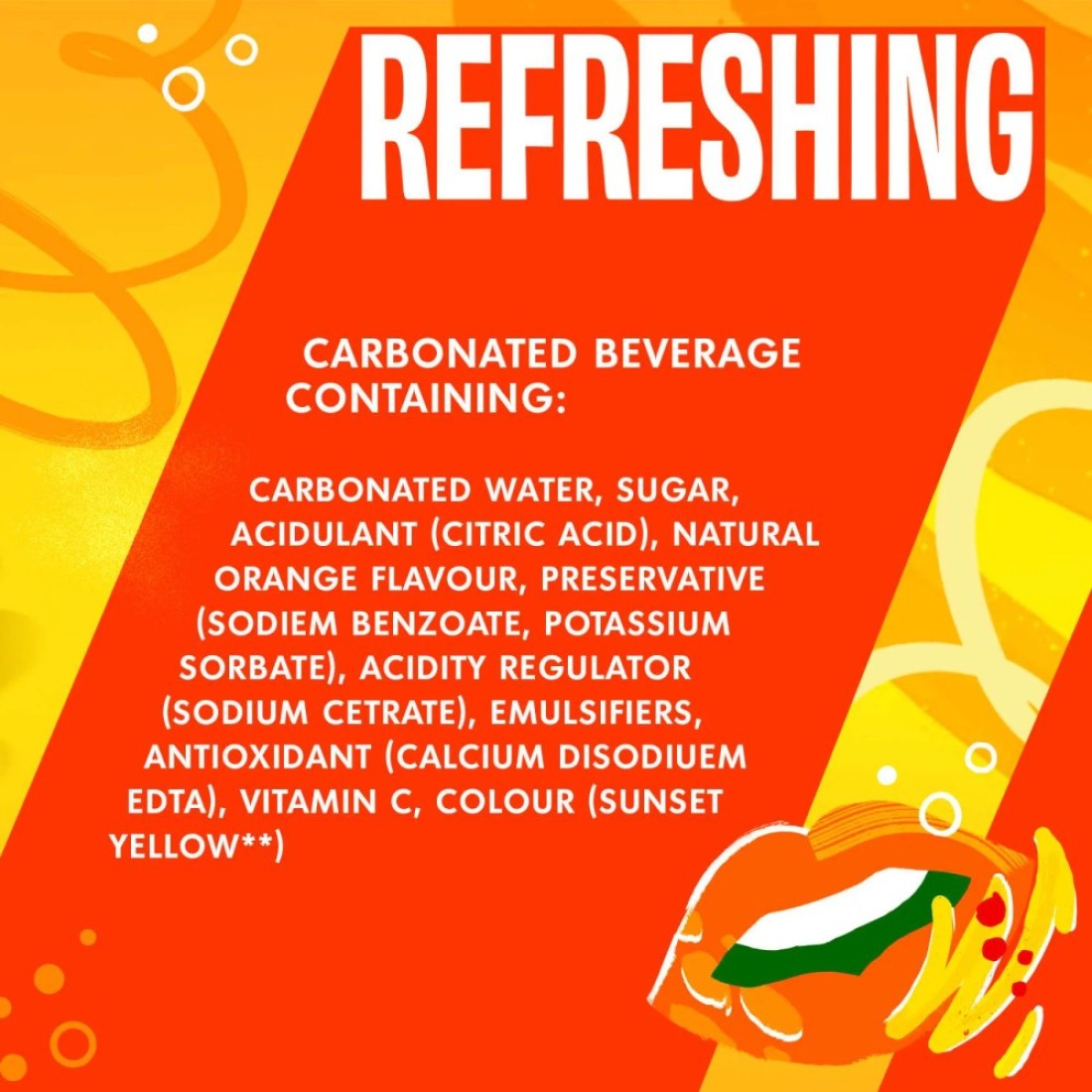 Mirinda Orange Carbonated Soft Drink Plastic Bottle 1.25L