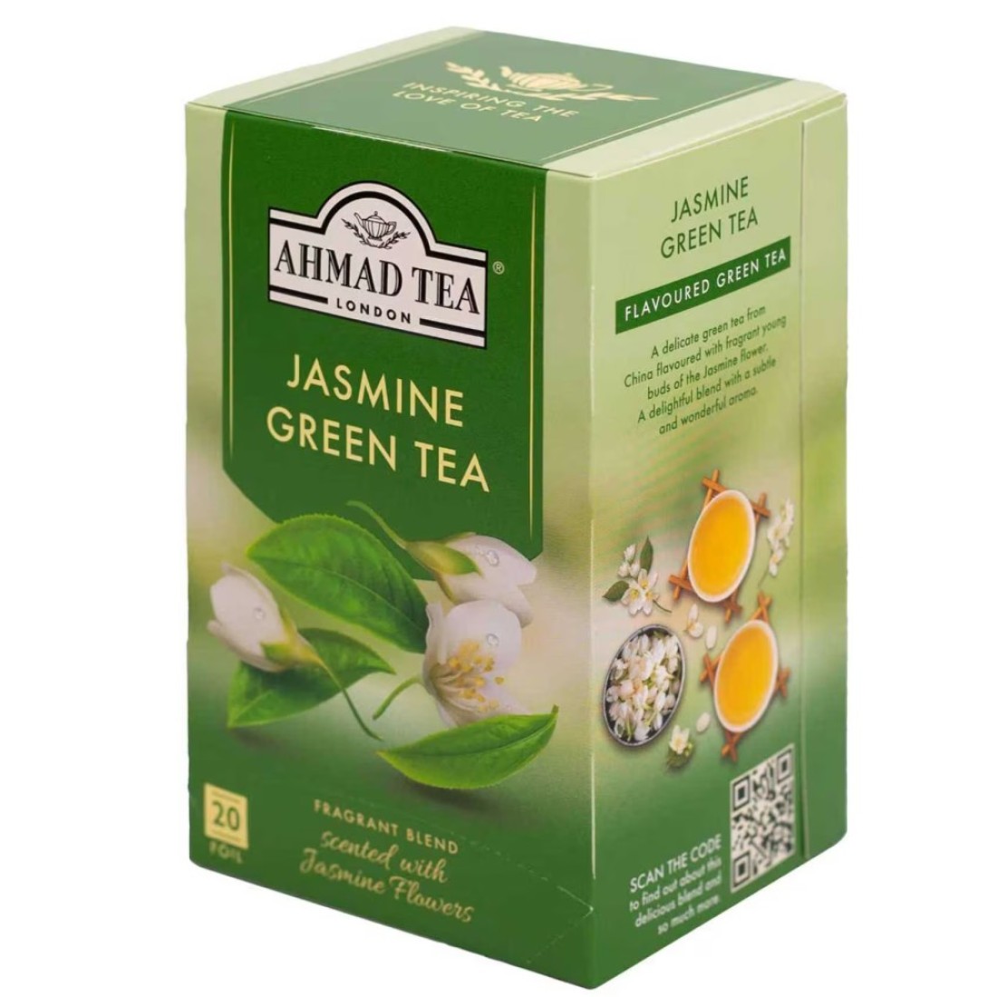 Ahmad Tea Jasmine Romance Green Tea Bags 20 Tea Bags