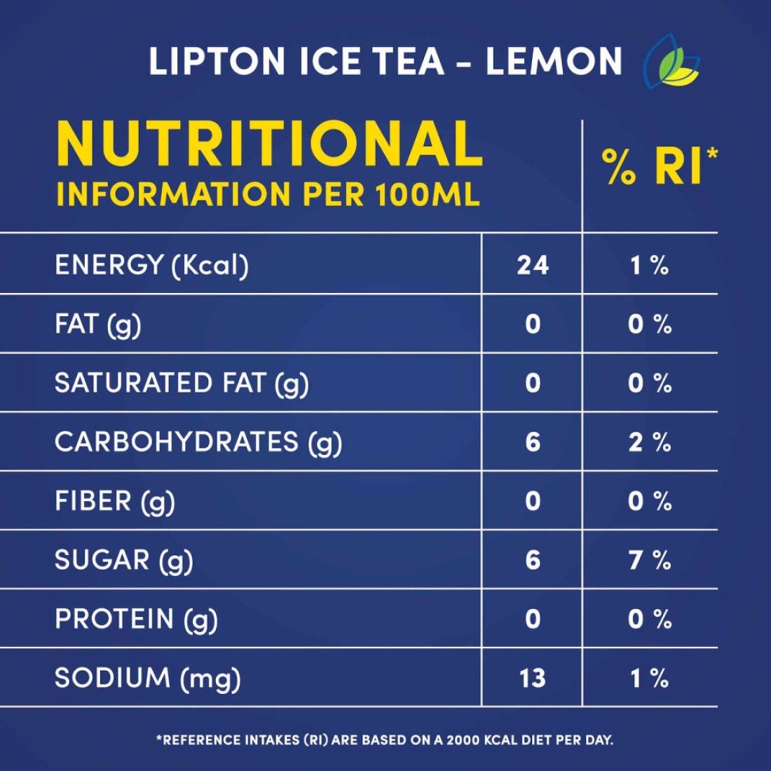 Lipton Lemon Ice Tea Non-Carbonated Refreshing Drink 320ml Pack of 6