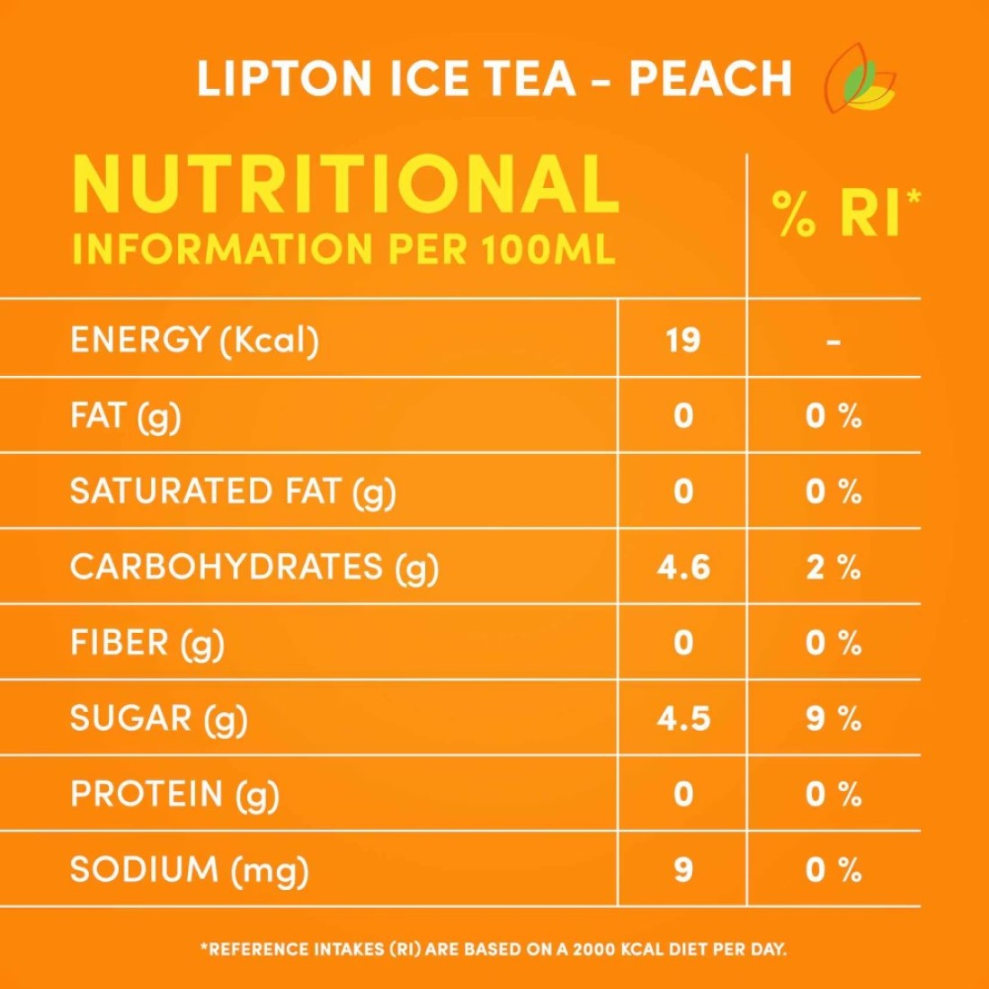 Lipton Peach Ice Tea 290ml Pack of 6