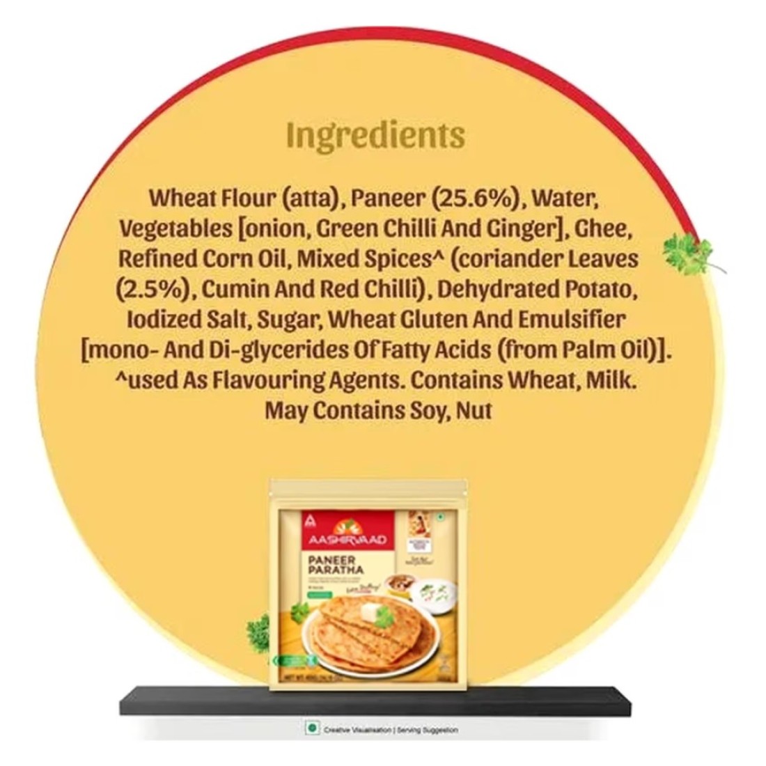 Aashirvaad Paneer Paratha 400g