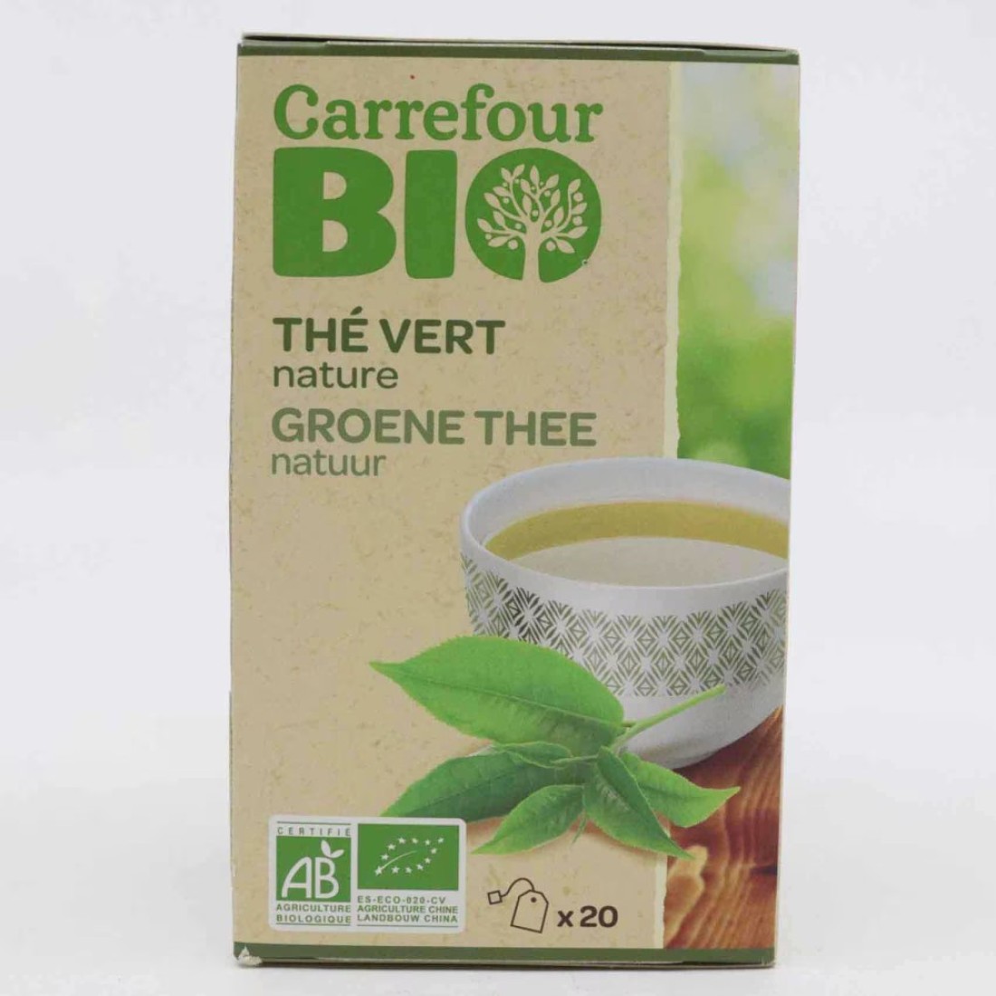 Carrefour Bio Green Tea Nature 20 Tea Bags