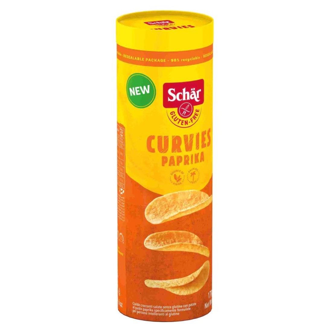 Schar Gluten Free Curvies Paprika Chips 170g