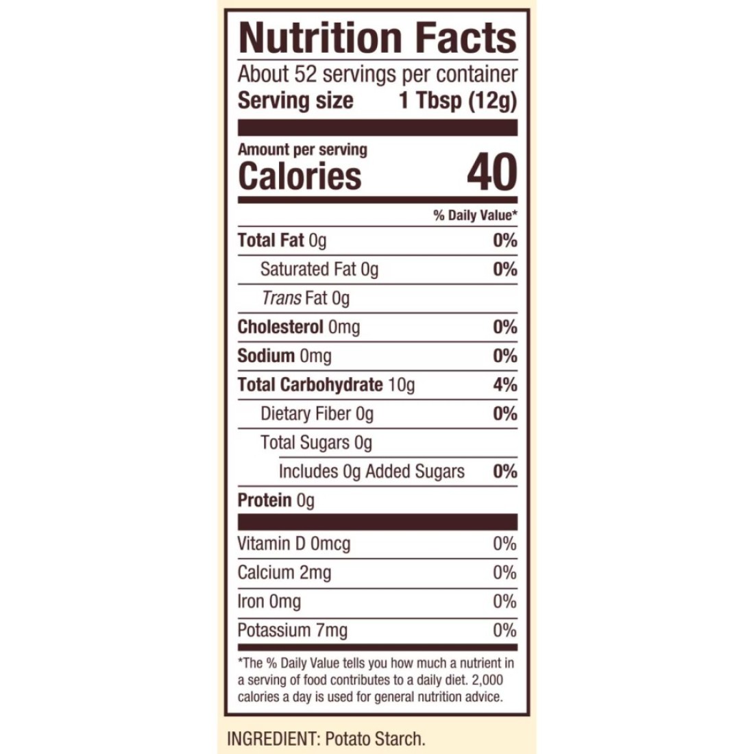 Bob&#39;s Red Mill Unmodified Gluten Free Non-GMO Premium Quality Potato Starch, 623g