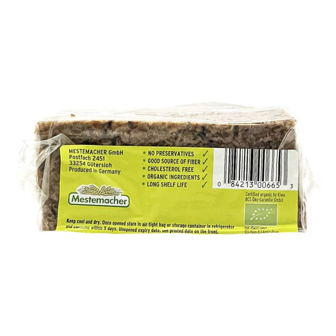 Mestemacher Organic Flax Bread 500g