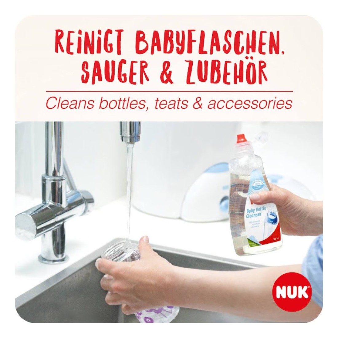Nuk Gentle Bottle Cleanser 25037 Clear 500ml Pack of 2
