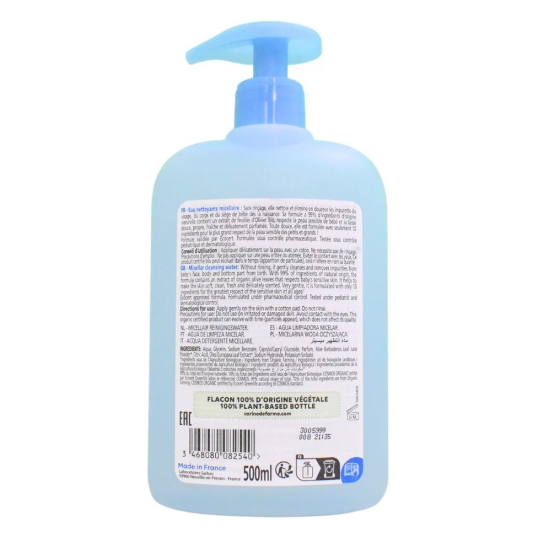 Corine De Farme Baby Bio Organic Cleansing Water 500ml