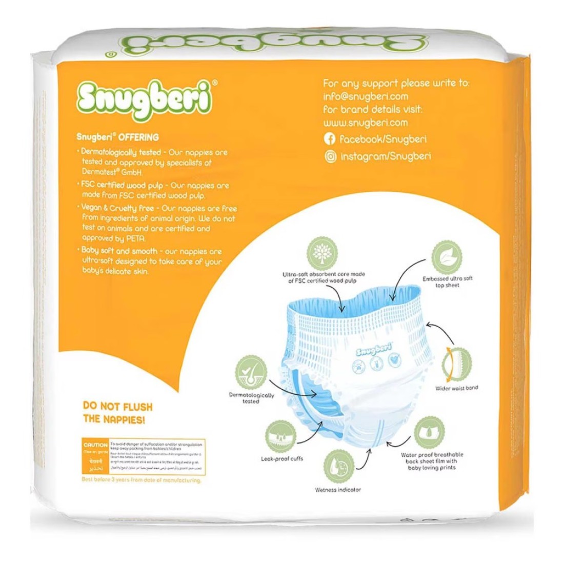 Snugberi Diaper Pants Extra Large Size 5 Up to 11-18kg 22 Pants