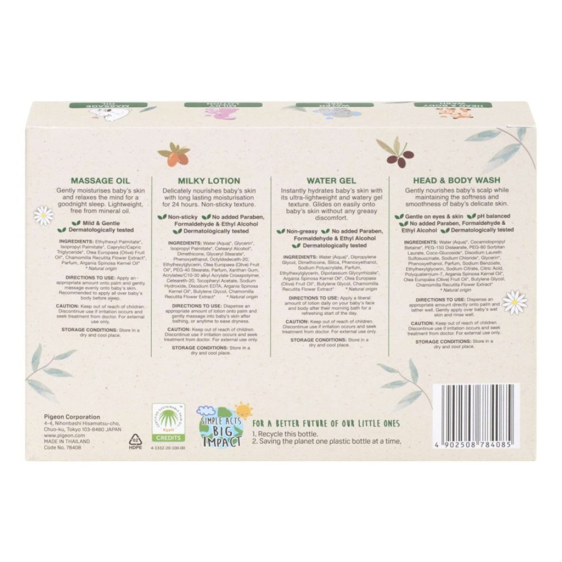 Pigeon Botanical Baby Travel Set