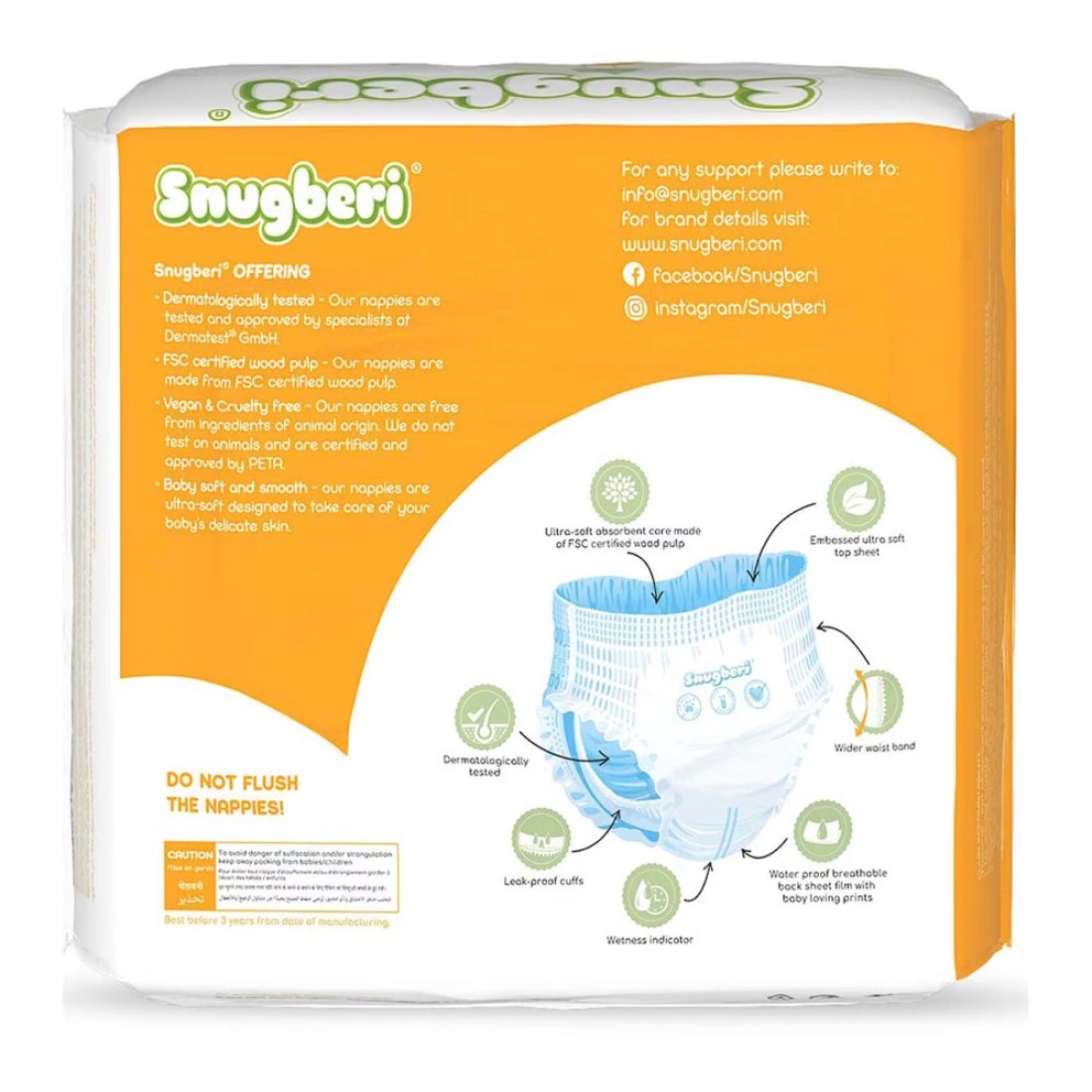Snugberi Diaper Pants Extra Large Size 5 Up to 11-18kg 22 Pants