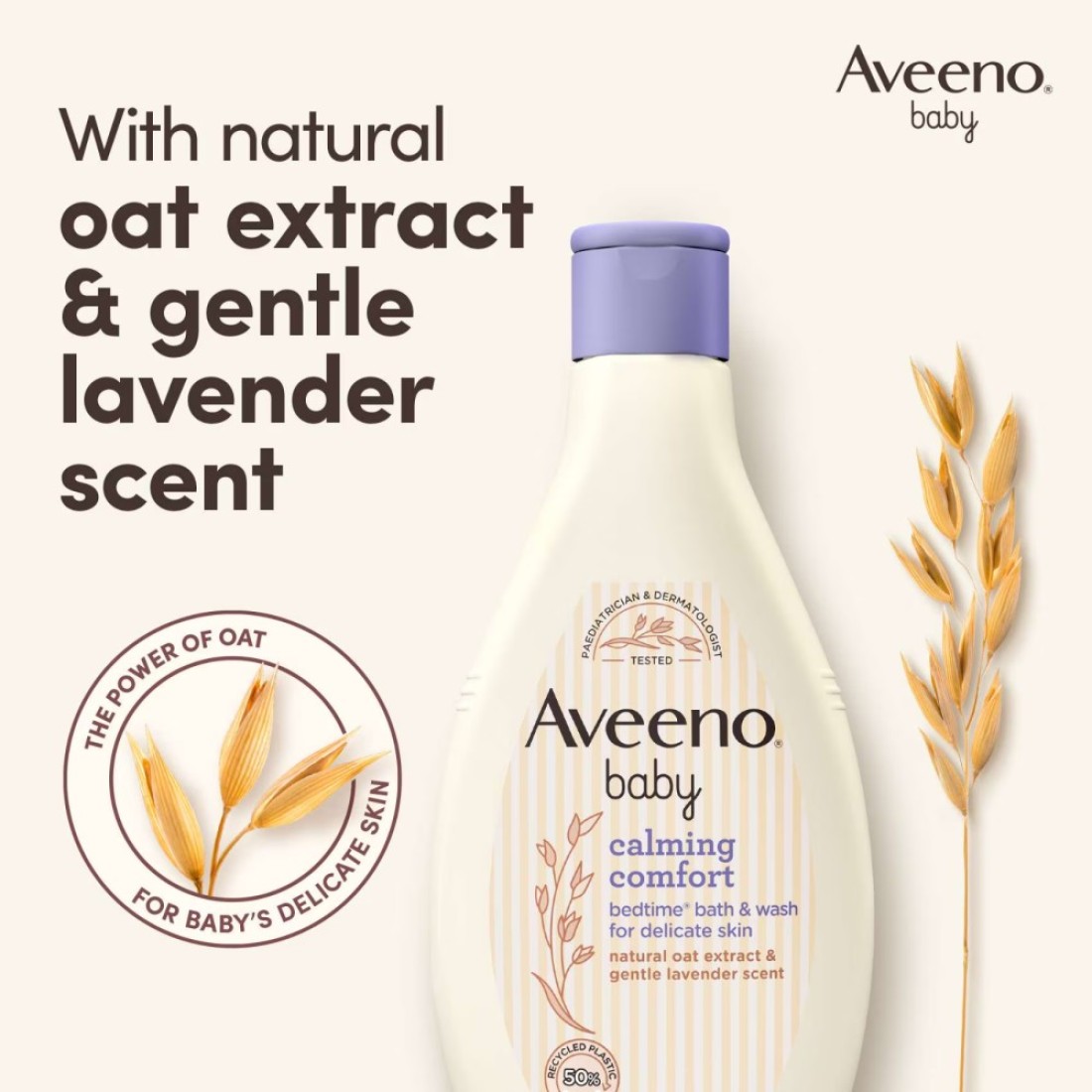 Aveeno Baby Calming Comfort Bedtime Bath And Wash 250ml