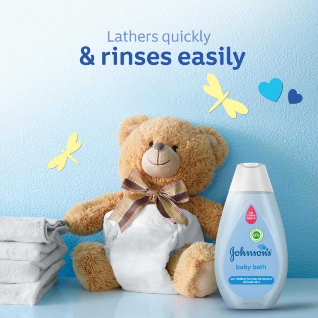 Johnson&#39;s Baby Bath NO MORE TEARS mildest formula gentle 500ml Pack of 2