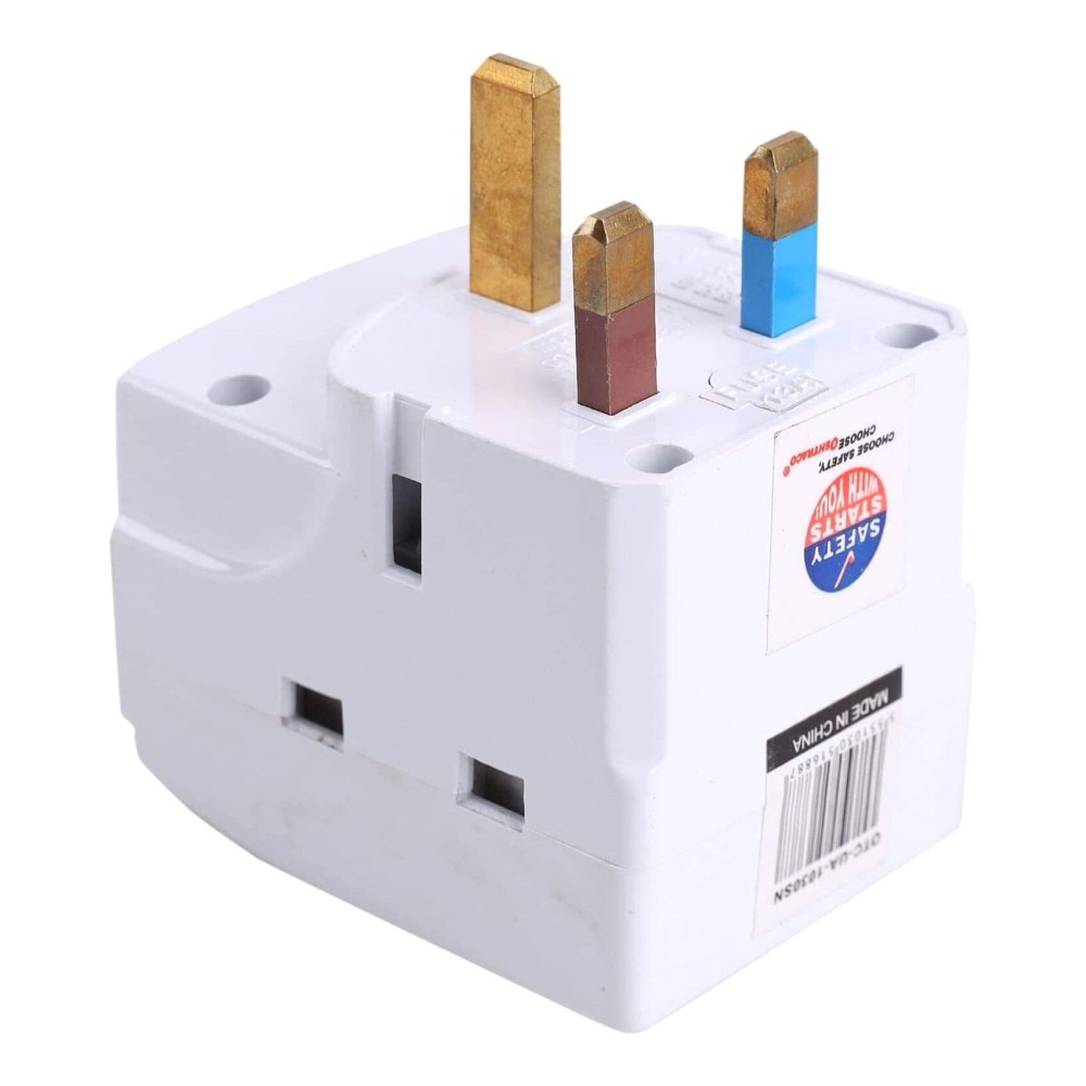 Oshtraco 3 Way Multi Socket Outlet White