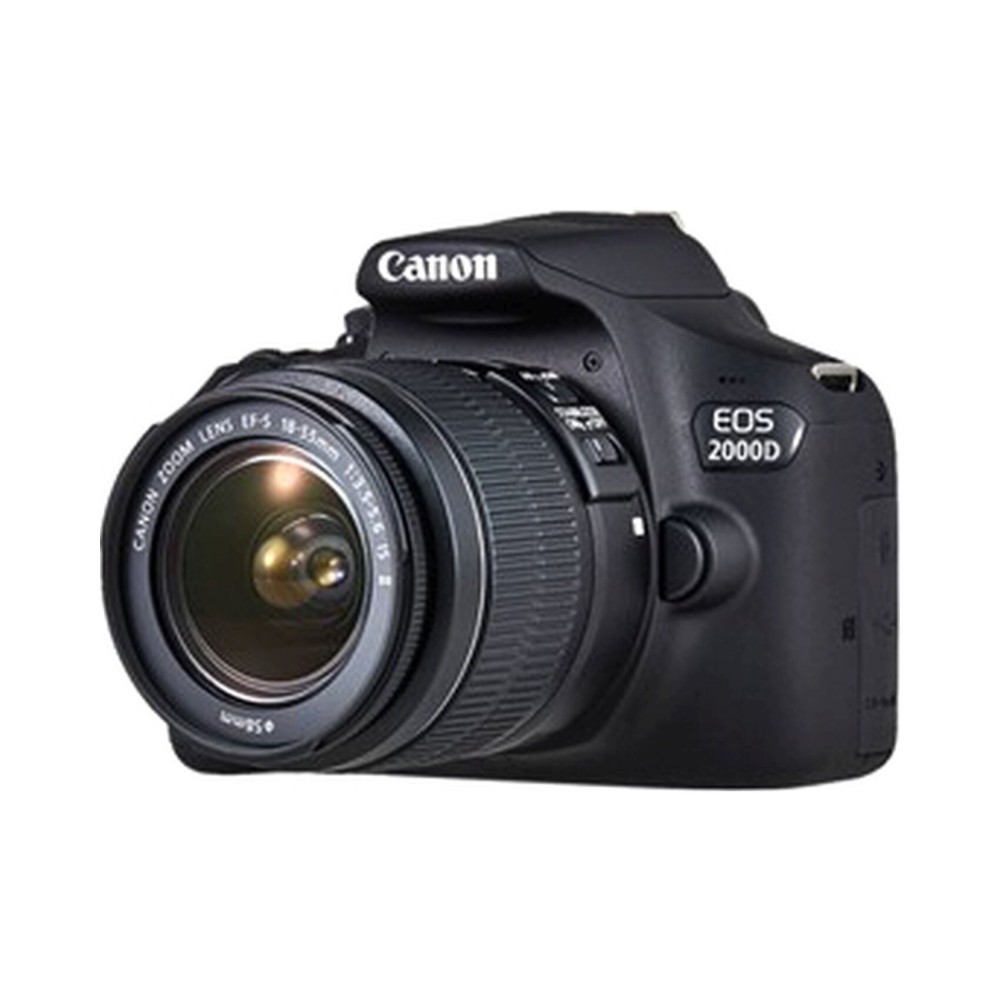 Canon EOS 2000D SLR Camera with EFS 18-55 DC III Lens Black