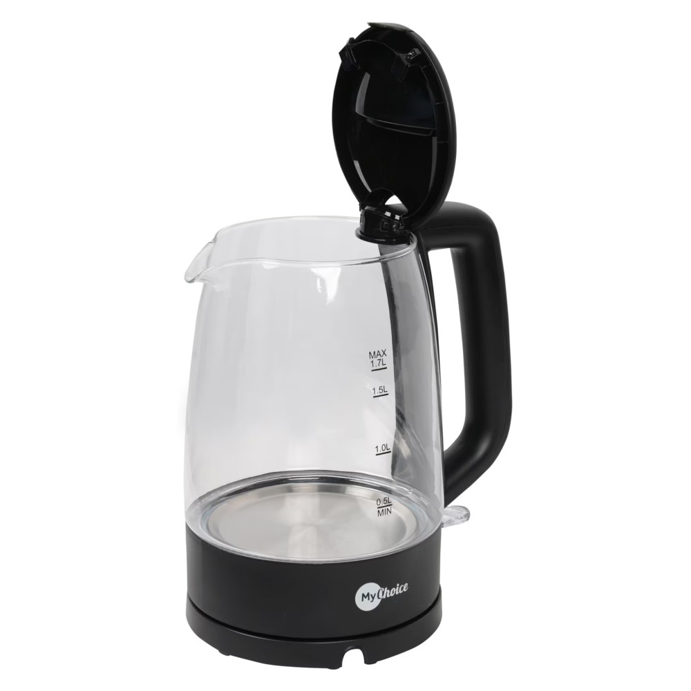 MyChoice Glass Electric Kettle MKT-233G Black 1.7L
