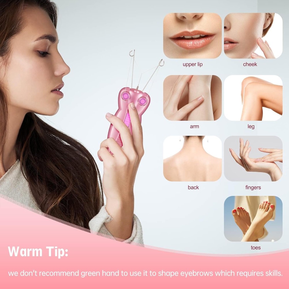 Fitto Facial Threading Hair Removal for Women – Professional Threading Kit for Upper Lip, Chin, Eyebrows, and Face – Precision Hair Removal with Smooth, Long-Lasting Results