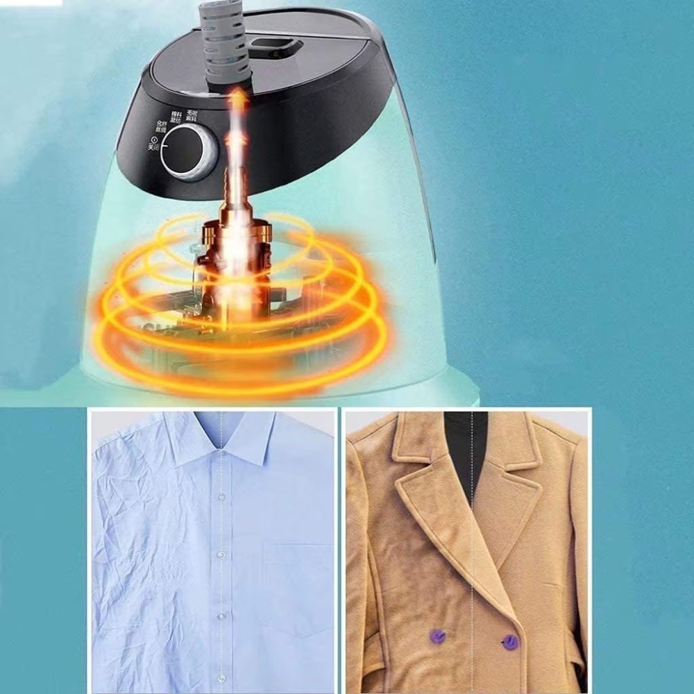 Clothes Steamer 1800W - Handheld Vertical Garment Steamer with Ironing Board Small Portable Steam Iron for Wrinkle Removal, Fast Heat-Up