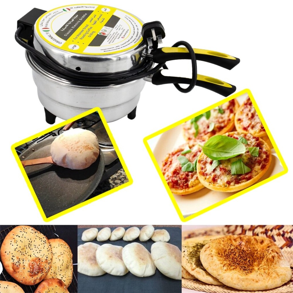 Al Huraiz Arabic Bread Maker Oven with Italian Heating Elements, 5.5L Capacity, 28cm, Electric Mini Oven For Flatbreads - Pita, Roti, Mini Pizzas and More