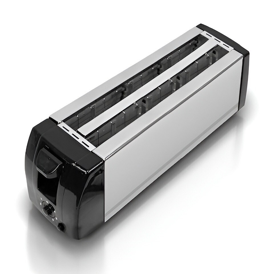 Generic 4 Slice Bread Toaster with Extra Wide Slots Stainless Steel Toaster with Dual Independent Controls, Adjustable Browning Settings & High-Lift Lever Perfect for Toast, Bagels, and Waffles