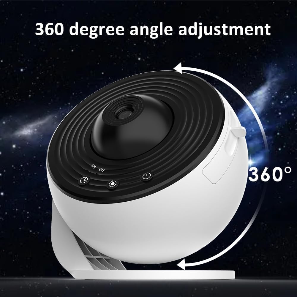 FIPKA Star Projector night light,12 in 1 Planetarium Star Projector Realistic Starry Sky Night Light,360 °Rotation,Timing,Mute Design,Projection Effect for Bedroom