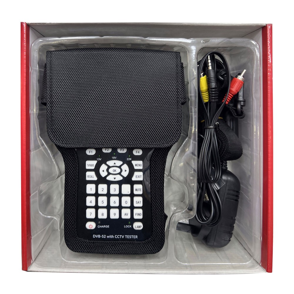 STARGOLD Satellite Finder Digital FTA DVB-S/S2 Satellite Signal Meter Detector Receiver with 3 Inch LCD Screen Display