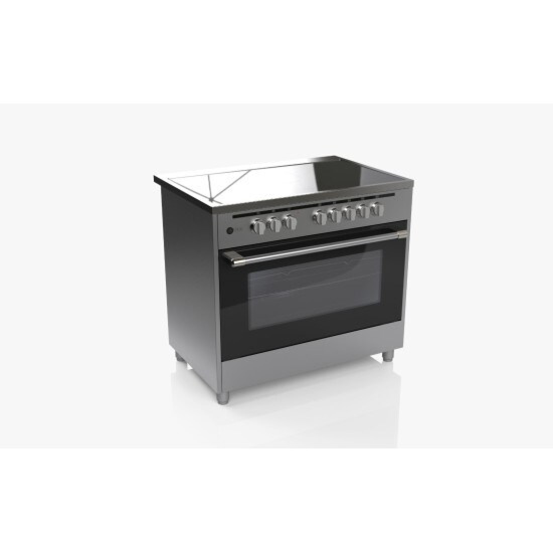 AFRA Free Standing Electrical Cooking Range, 90x60, Rotisserie, 110L, Closed Door Grilling, Stainless Steel, G-Mark, ESMA, RoHS, CB, 2 Years Warranty