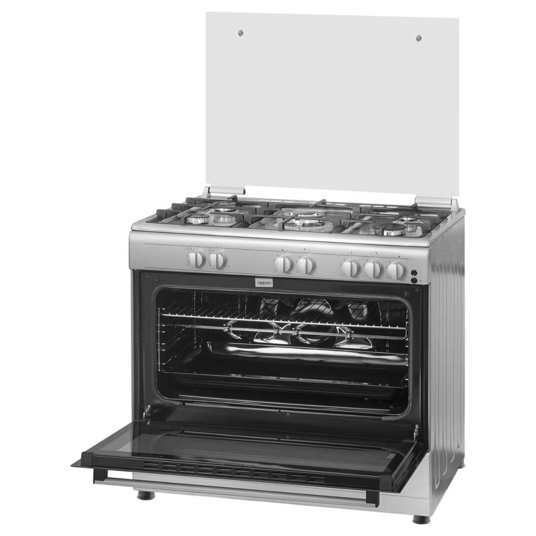 وولف باور موقد الغاز ذو 5 شعلات WCR950CI - فولاذ مقاوم للصدأ 90×60 سم