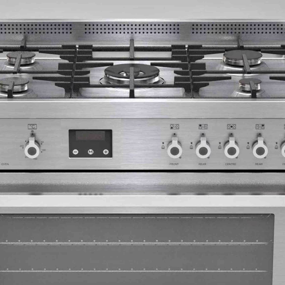 بيرتازوني فرن كهربائي وغاز متعدد الوظائف فضي PRO905MFELXE