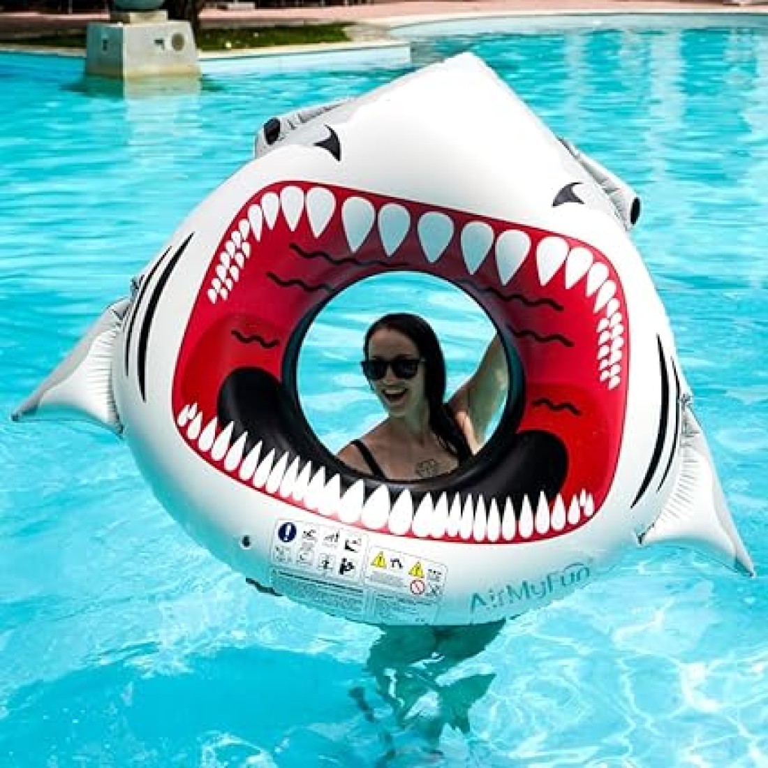 AIRMYFUN SWIM RING GREAT WHITE , 177x127CM ,14+ Years