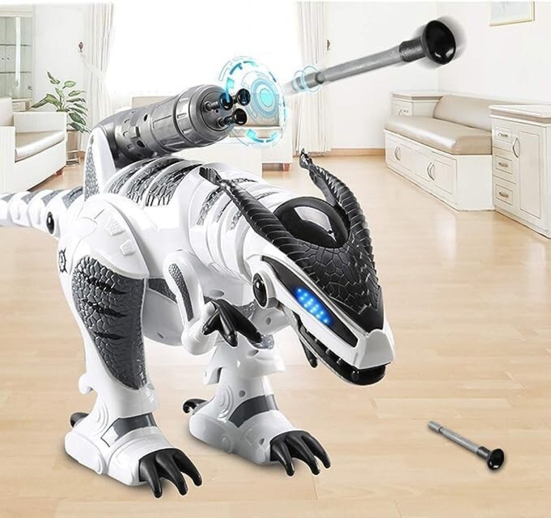 Dinosaur Robot Toy for Kids, Smart Programmable Giant Interactive Dinosaur with Walking, Singing, Dancing, and Light-Up Features, STEM Learning Gift for Boys and Girls
