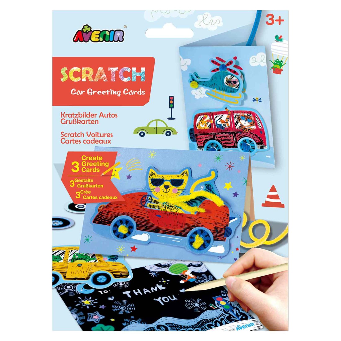 Avenir Scratch Greeting Cards AVCH2218(55-58) Assorted