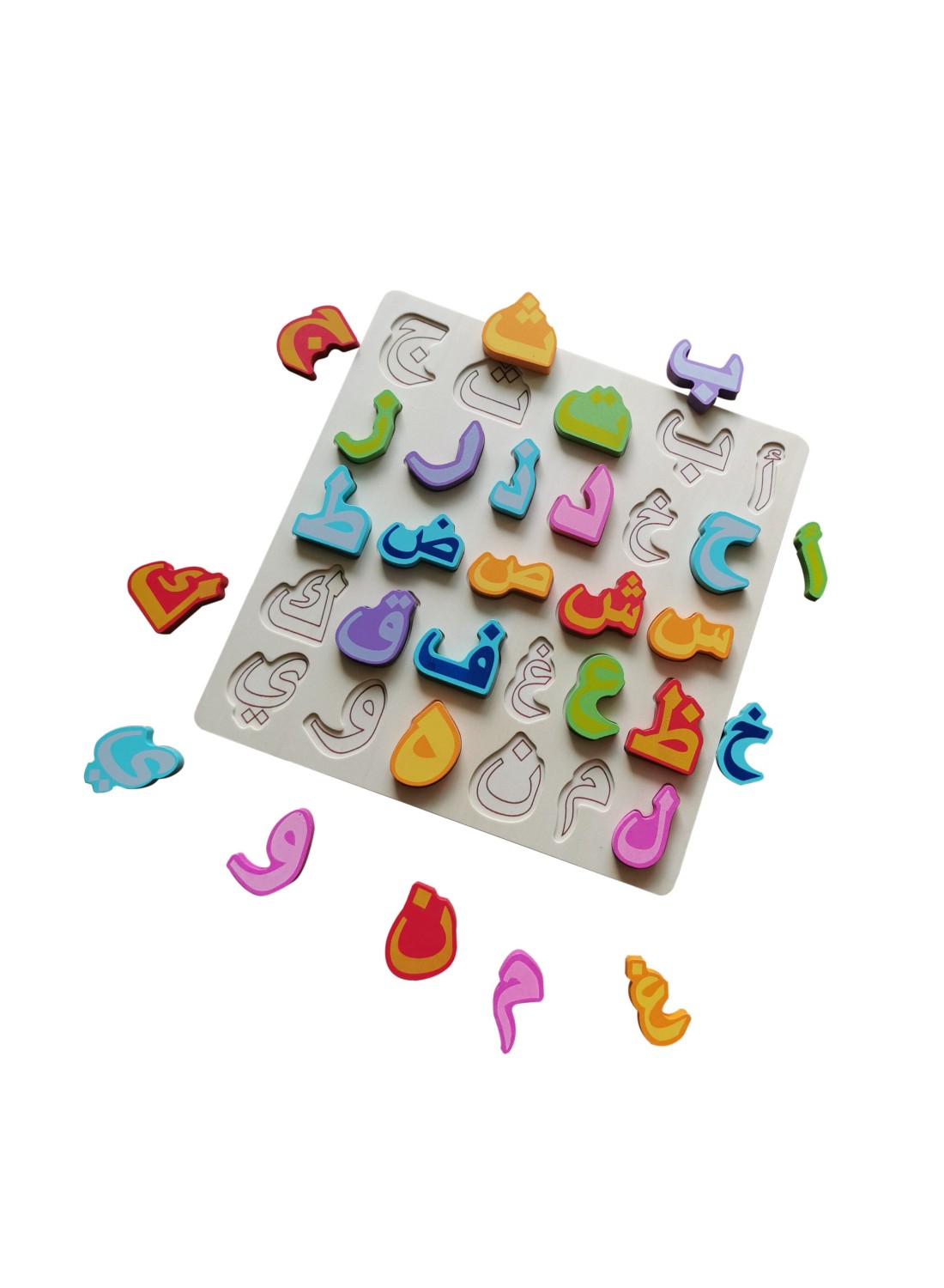 Wooden Arabic Alphabet Learning Set offers a fun, interactive way for children to master Arabic letters, enhancing language skills through tactile engagement