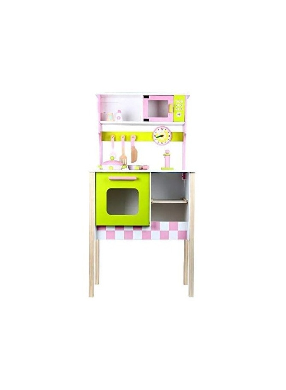 Wooden Pretend Play Kitchen Set for Kids – Simulation Cooking Toys with Utensils, Stove, Sink, and Accessories, Educational Role-Playing Kitchen Playset