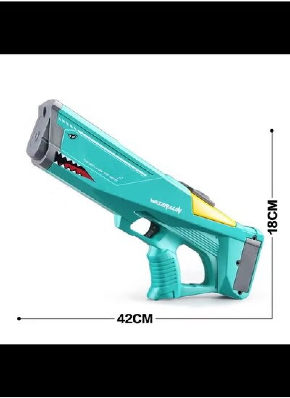 Radiotronics Toy Garrage Shark Electric Rechargeable Waterproof Water Bursting Gun Toy Sprayer for Summer, Outdoor, Beach & Pool Ideal for Kids, Adults, 550ml Capacity (Red)