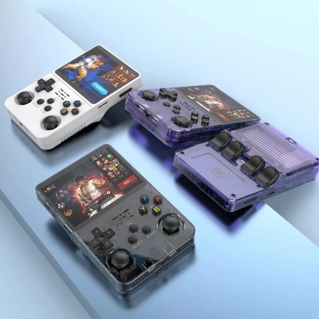 Handheld Retro Video Game Console – Linux System, 64GB Storage, 3.5-Inch IPS Screen, Portable Gaming Device with Preloaded Classic Games, 4000+ Titles,
