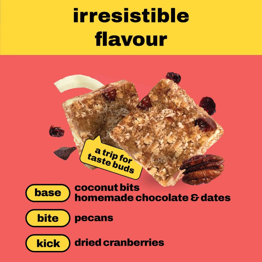 Snack Studio Stay Cation Snack Bar, 40g Pack of 4