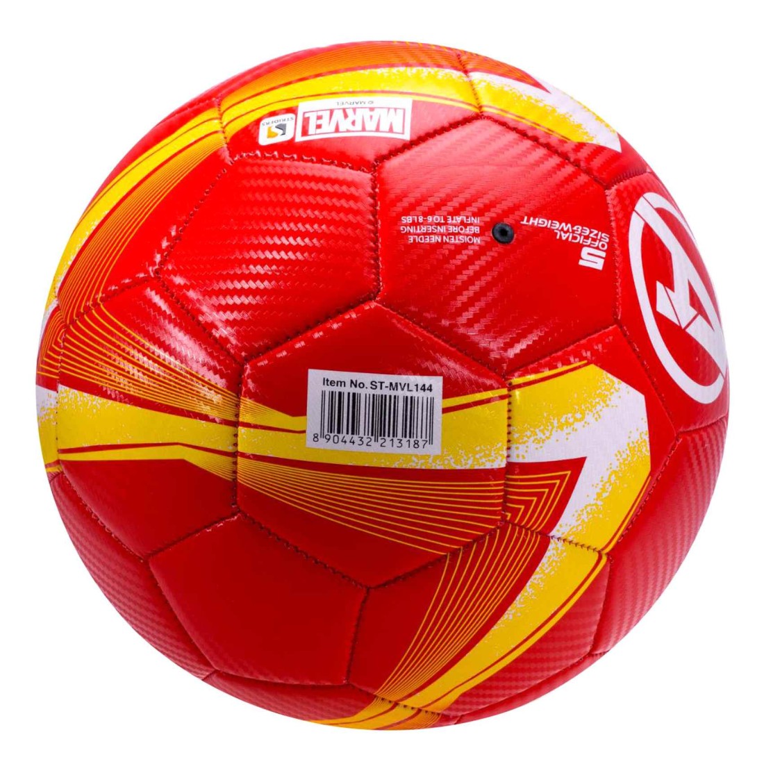 Marvel Avengers Ironman Themed Carbon Fiber Football