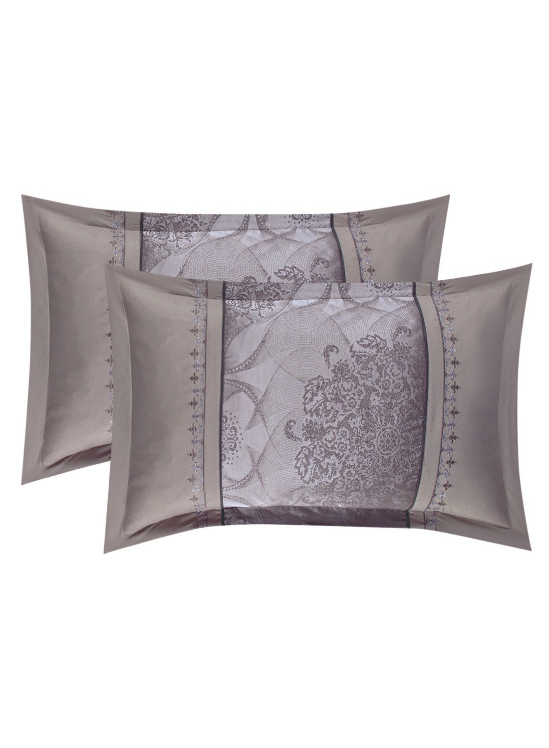 STARGOLD Comforter Set Extra Soft Lace Jacquard Comforter King Size Microfiber Printed 8 Pieces Set
