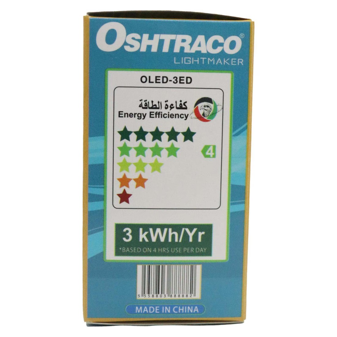 Oshtraco 3W LED Bulb E27 Cool Daylight