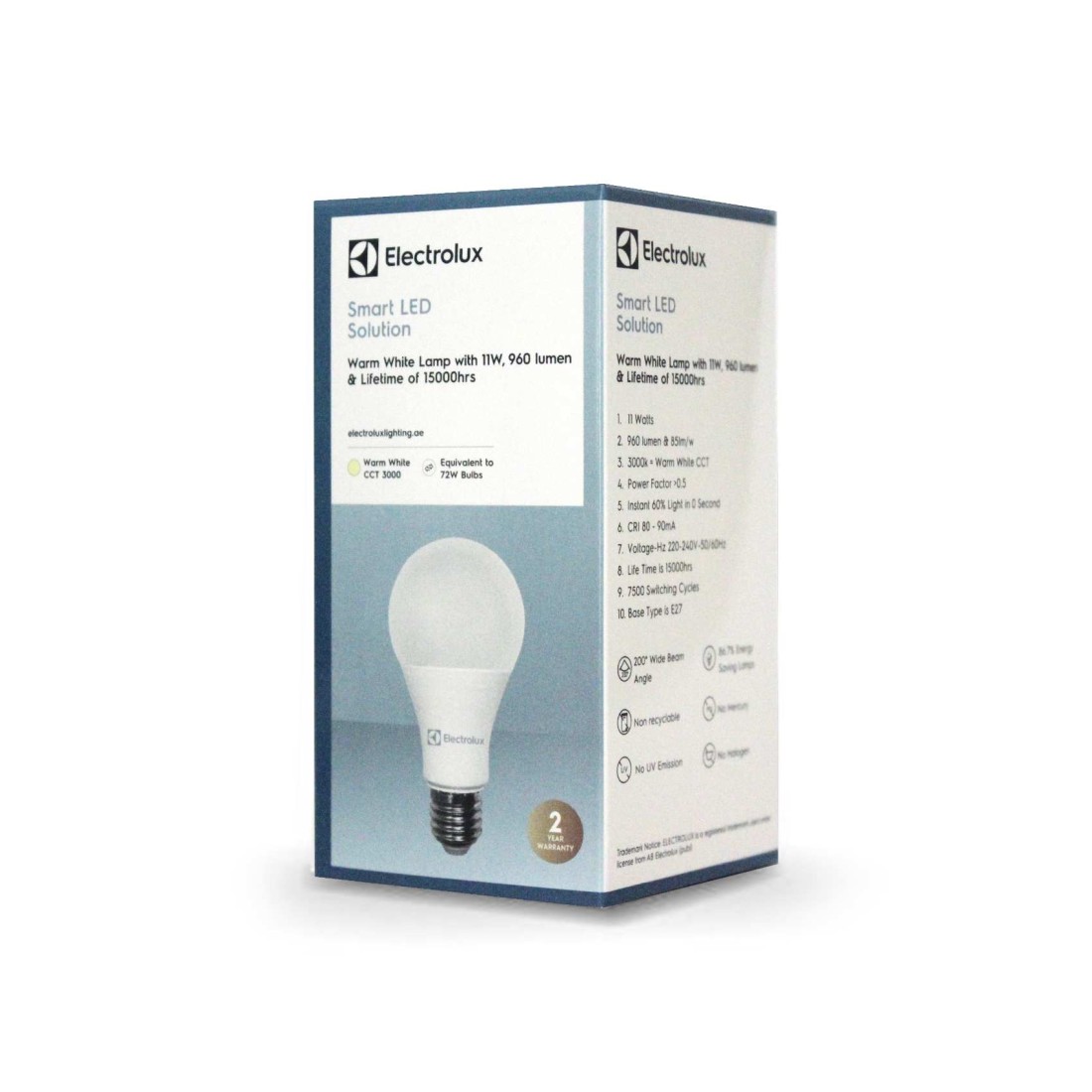 Electrolux E27 LED Bulb 11W Warm White